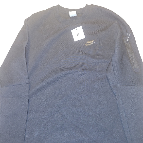 Nike Sportswear Tech Fleece Crew Sweatshirt 'Black- Large - Picture 13 of 16